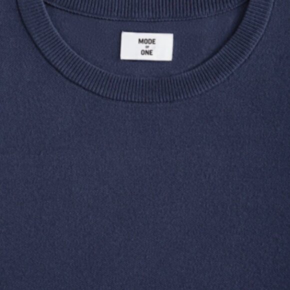 Mode of One Men's Regular-Fit Crewneck Sweater Caspian Waters Size Small - Picture 4 of 7